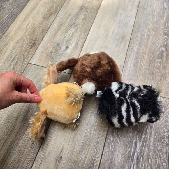 9 Puffkins Vintage plush stuffed animals dogs,deer, Kuala,  beaver, zebra, puffi - Picture 13 of 15